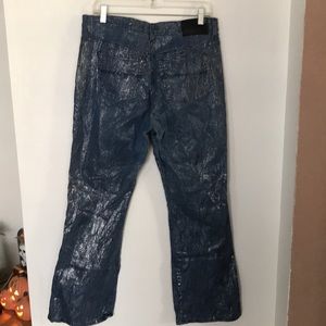 💖EXPRESS SHIMMER STRETCH JEANS SIZE 13/14 BOOT CUT EXCELLENT COND NWOT